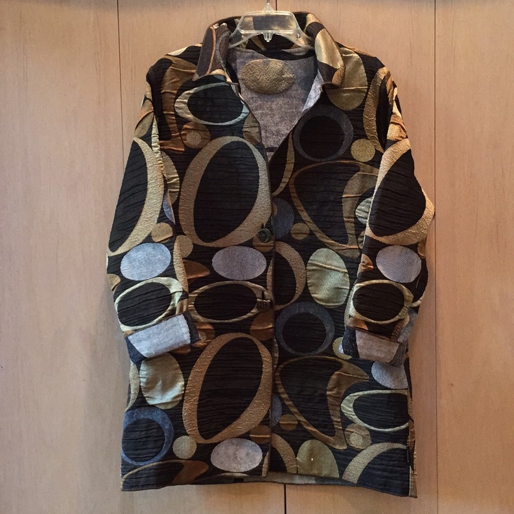3/4 length reversible coat